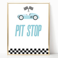 Pit Stop Blauwe Vlam Race Auto Party Tafelbord