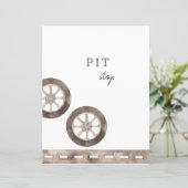 Pit Stop Custom Party Sign (Staand voorkant)