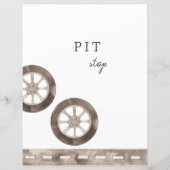 Pit Stop Custom Party Sign (Voorkant)