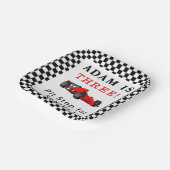Pit Stop for Snacks – Red Race Car 3rd Party Papieren Bordje (Gebogen)