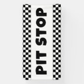 Pit Stop Party Welcome Banner | Racing Birthday  (Verticaal)
