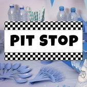 Pit Stop Party Welcome Banner | Racing Birthday 