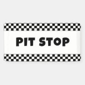 Pit Stop Party Welcome Banner | Racing Birthday (Horizontaal)