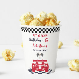 Pit stop race kinderen verjaardag papieren bekers
