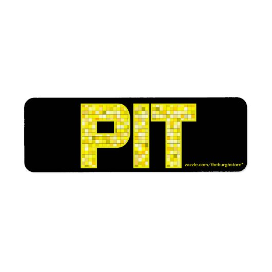 PIT Tegel retour adres stempel Etiket (Voorkant)