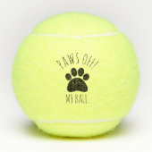 "Pit uit!.. mijn!" Tennis Ball voor honden Tennisballen (Voorkant)