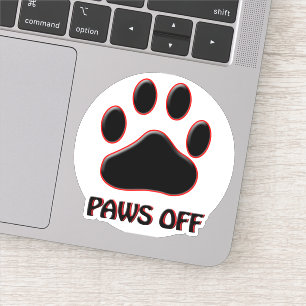Pit uit vinyl sticker