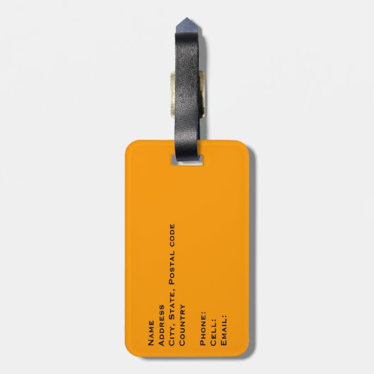 Pit van mijn tas af! Resting Bagagelabel (Achterkant verticaal)