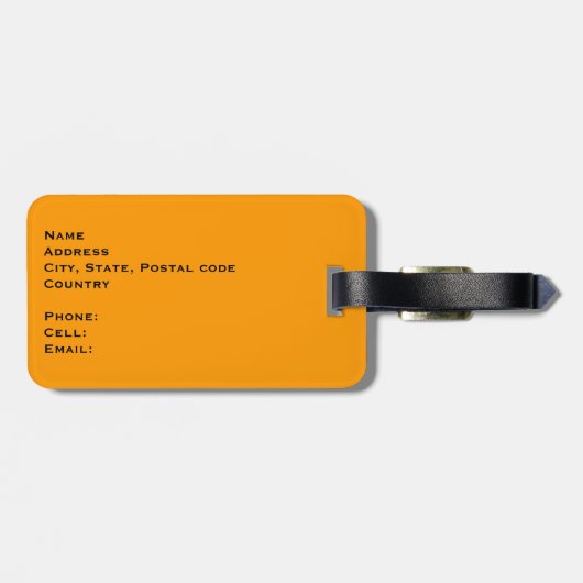 Pit van mijn tas af! Resting Bagagelabel (Achterkant horizontaal)