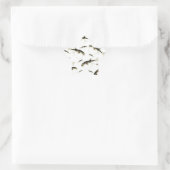 Pit-witpatroon voor Puffer Fish Ster Sticker (Tas)