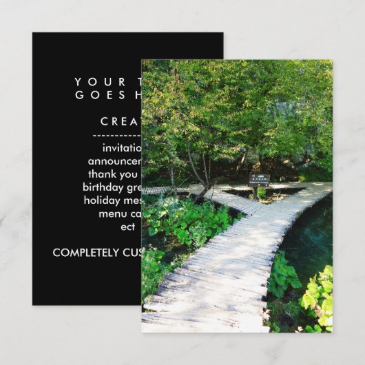 pit wooden path kroatië kaart (Voorkant / Achterkant)