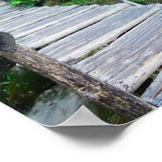 pit wooden path kroatië poster (Hoek)
