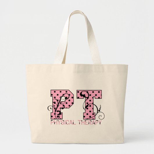 pit zwarte en roze pols grote tote bag (Voorkant)