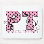 pit zwarte en roze pols muismat (Voorkant)