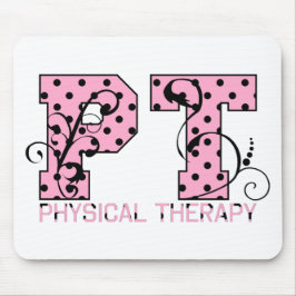 pit zwarte en roze pols muismat