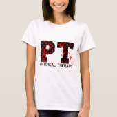 pit zwarte rode stipjes t-shirt (Voorkant)