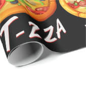Pit-zza. Pit Bull & Pizza T-Shirt Coffee Mok Cadeaupapier (Rol Hoek)