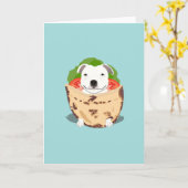 Pita Bull Verjaardag Kaart (Gele Bloem)