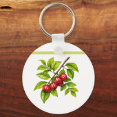 Pitangueira e Saí-andorinha (Tersina viridis) Sleutelhanger (Voorkant)