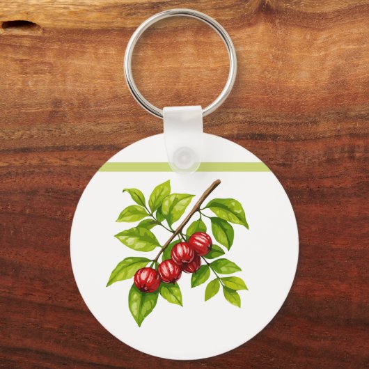 Pitangueira e Saí-andorinha (Tersina viridis) Sleutelhanger (Voorkant)