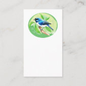 Pitangueira e Saí-andorinha (Tersina viridis) Visitekaartje (Achterkant)