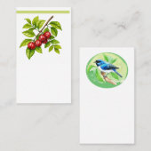 Pitangueira e Saí-andorinha (Tersina viridis) Visitekaartje (Voorkant / Achterkant)