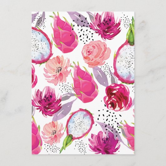 Pitaya bruiloft - Versluitingskaart Informatiekaartje (Achterkant)