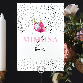 Pitaya Dragon Fruit Baby Sprinkle Tafelborden Kaart