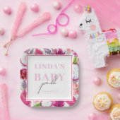 Pitaya Dragon Fruit Gepersonaliseerde Baby Sprinkl Papieren Bordje (Feest)