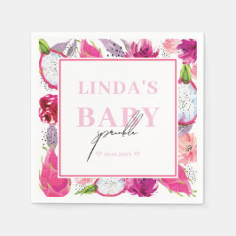 Pitaya Dragon Fruit Gepersonaliseerde Baby Sprinkl Servet