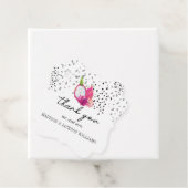 Pitaya Dragon Fruit Weddenschap Bedankjes Labels (In situ)