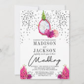 Pitaya Elegante Trouw Kaart (Voorkant)