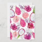 Pitaya Elegante Trouw Kaart (Achterkant)