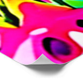 Pitaya Levendig Patroon Poster (Hoek)