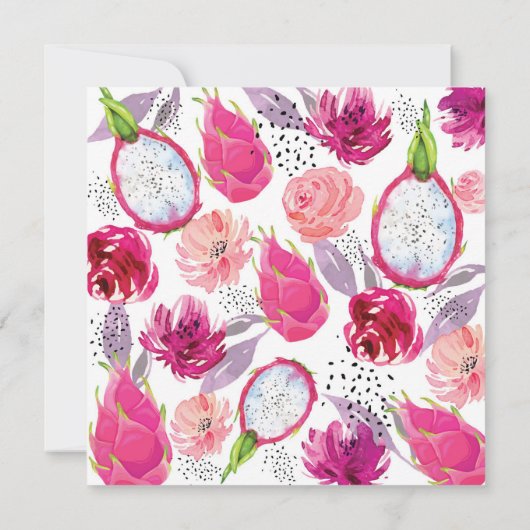 Pitaya Summer Weddenschap Kaart (Achterkant)