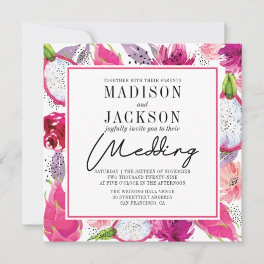 Pitaya Summer Weddenschap Kaart (Voorkant)