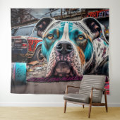 pitblauw wandkleed (In Situ (horizontaal))