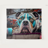 pitblauw wandkleed (Voorkant (horizontaal))