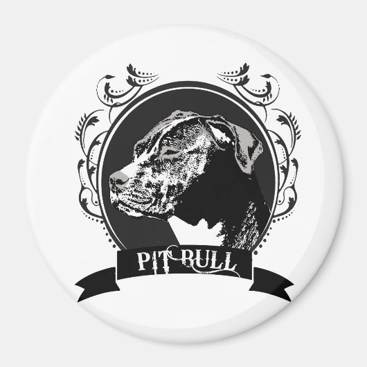 PITBULL (3) MAGNEET (Voorkant)