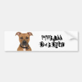 Pitbull aan boord bumpersticker (Voorkant)