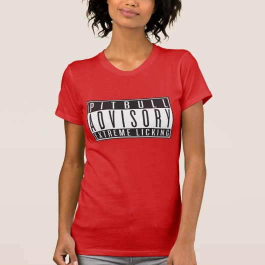 Pitbull Advisory, zwart op kleur T-shirt (Voorkant)