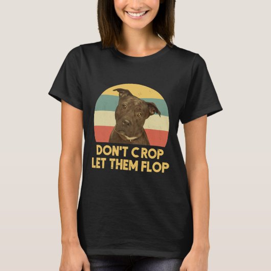 Pitbull Advocate laat ze niet kappen T-shirt (Voorkant)
