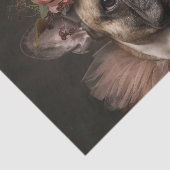 Pitbull als Royalty Princess Tissuepapier (Detail)