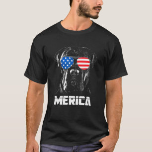 Pitbull America Independence Day 4 juli - Uitsteke T-shirt