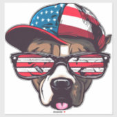 Pitbull American Pride Sticker (Vel)