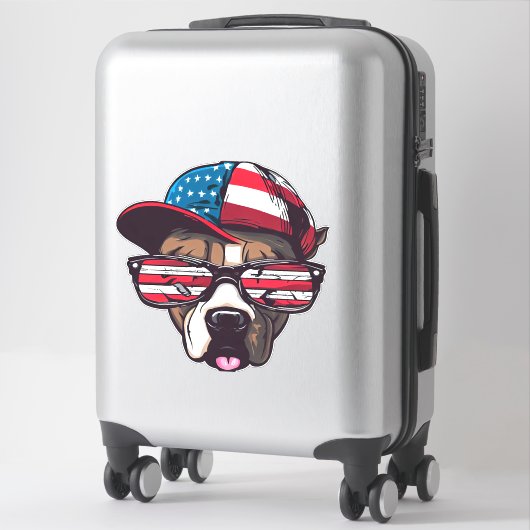 Pitbull American Pride Sticker (Koffer)