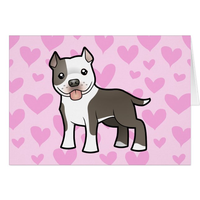 Pitbull / American Staffordshire Terrier Love (Voorkant Horizontaal)