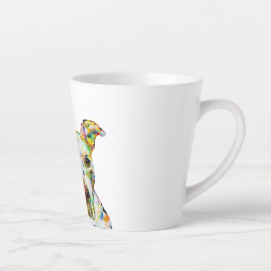 Pitbull Art Latte Mok (Rechts)