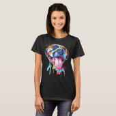 Pitbull Artistiek Kleurrijk Hondenras Pit Bull Spl T-shirt (Voorkant volledig)