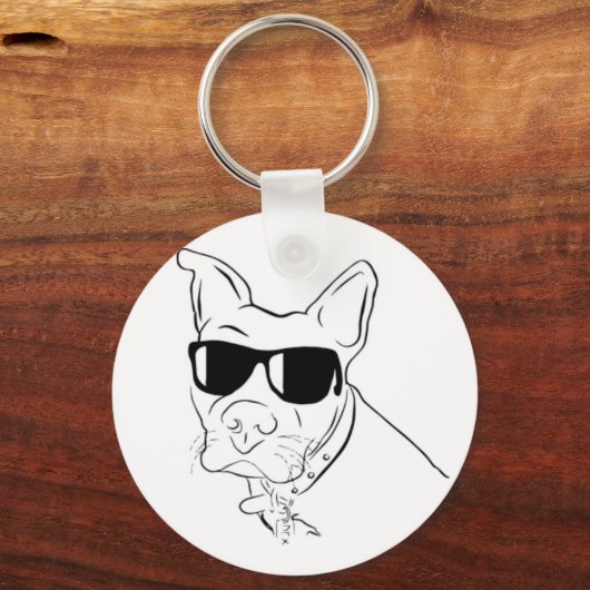 Pitbull Attitude Sleutelhanger (Voorkant)